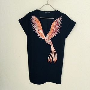 Bird Embroidered Zara Dress